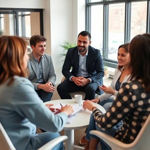 Un gruppo di persone che partecipa a una sessione di coaching di gruppo