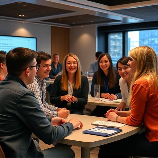Un gruppo di persone che partecipano a un workshop interattivo