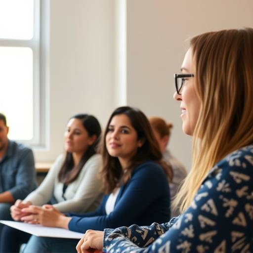 Una persona che partecipa a un workshop sullo sviluppo della leadership