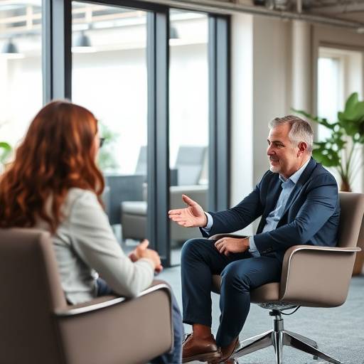 Una persona che partecipa a una sessione di coaching individuale